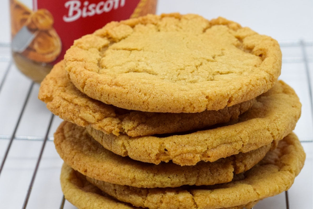 vegan biscoff stuff cookies