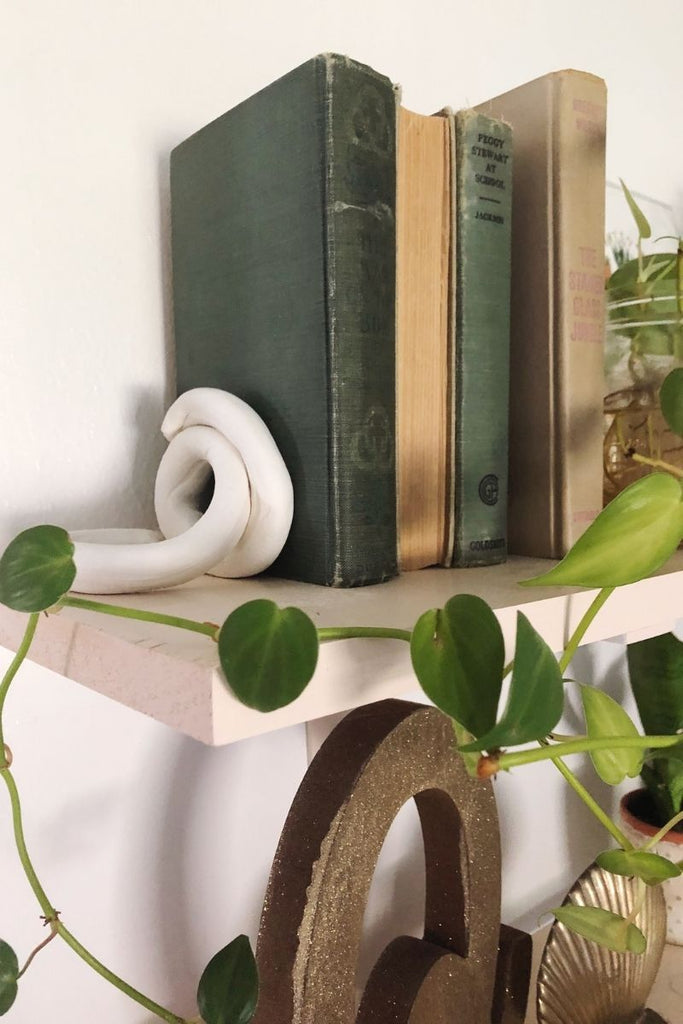 air dry clay bookends