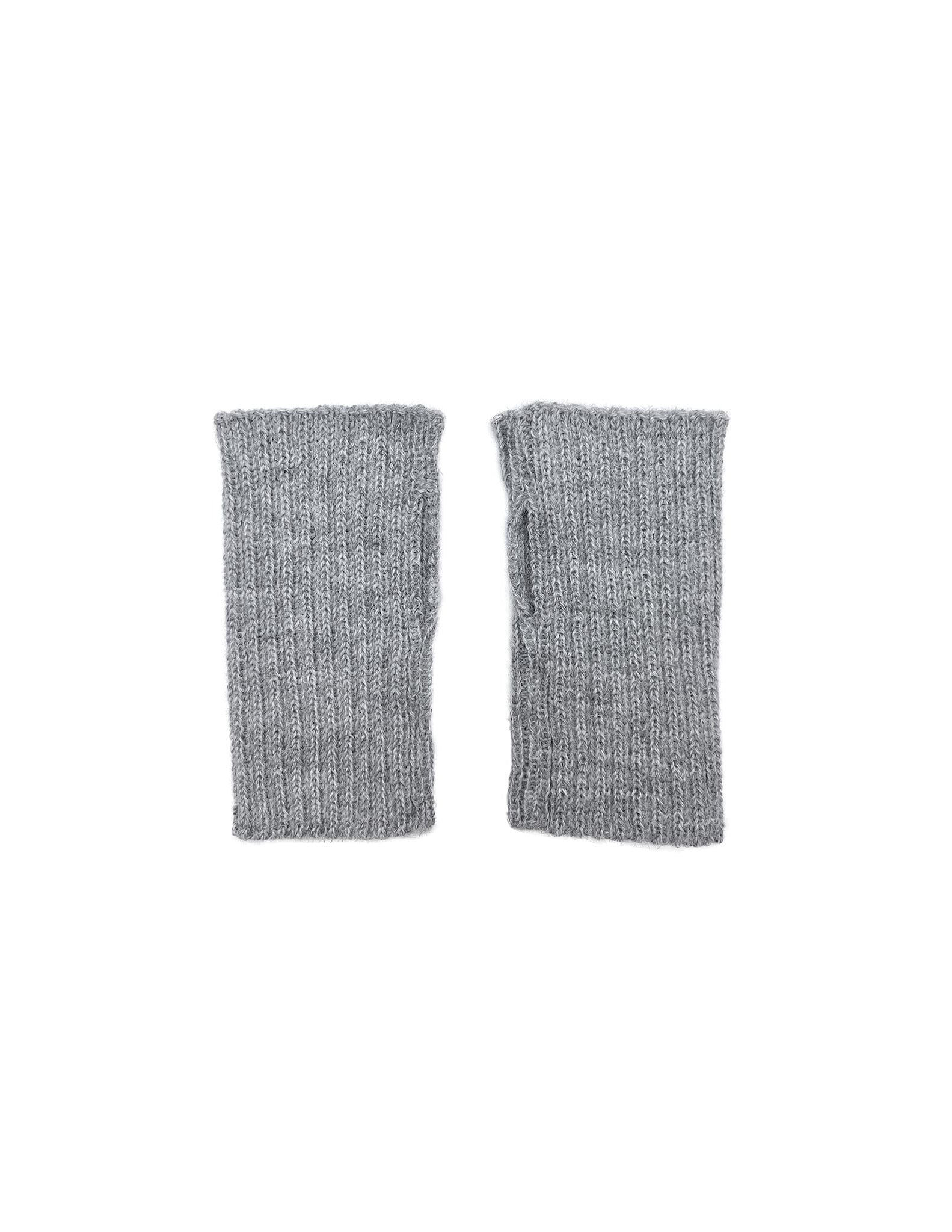 Gray Minimalist Alpaca Gloves