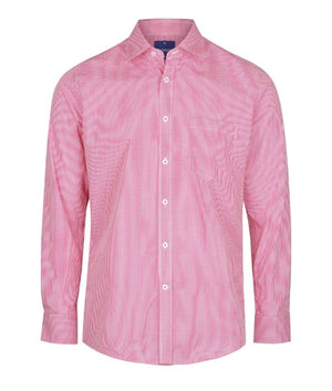 Westgarth Gingham Mens Long Sleeve Shirt - BrandwearNZ Wholesale & B2B ...