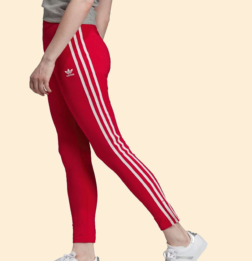 womens adidas 3 stripe leggings