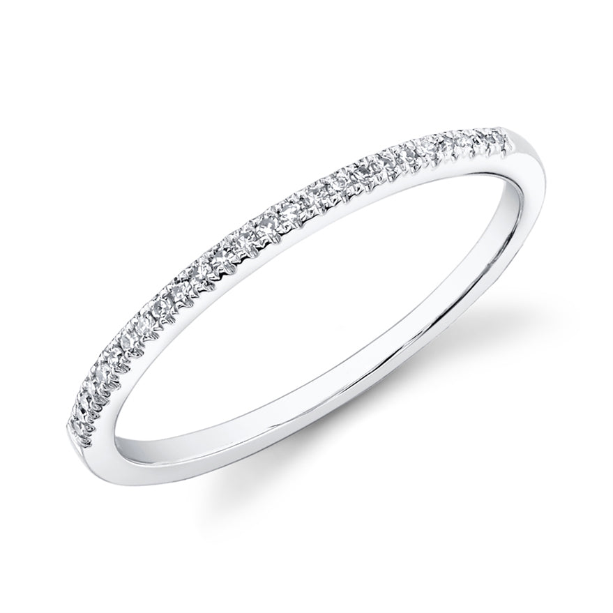 stackable pave diamond rings