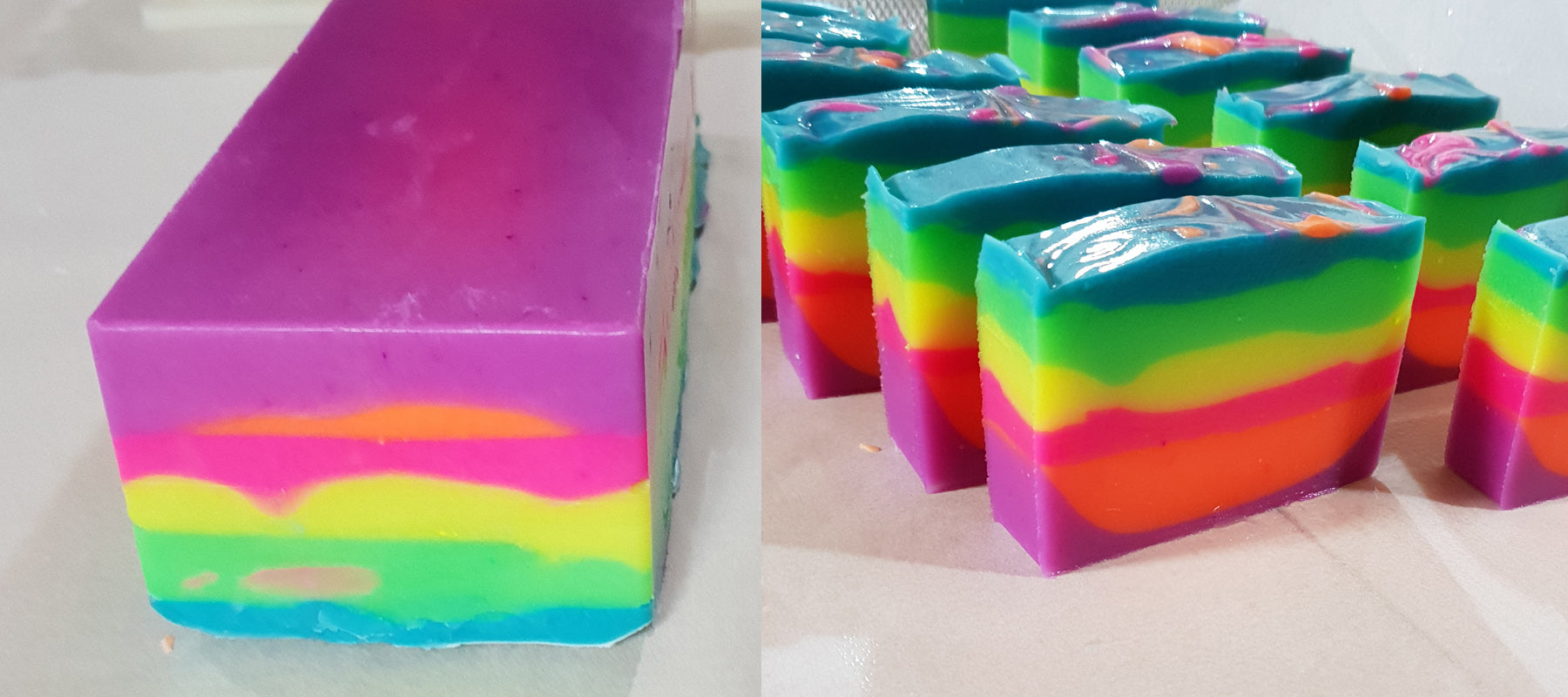 Rainbow Magic Cold Process Artisan Soap