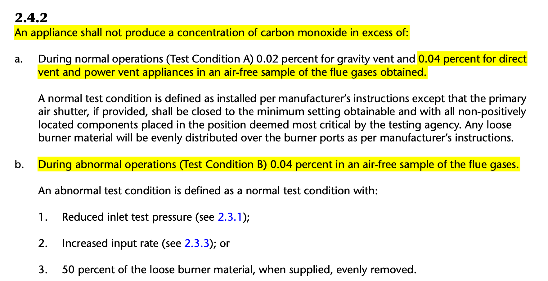 heater emissions carbon monoxide