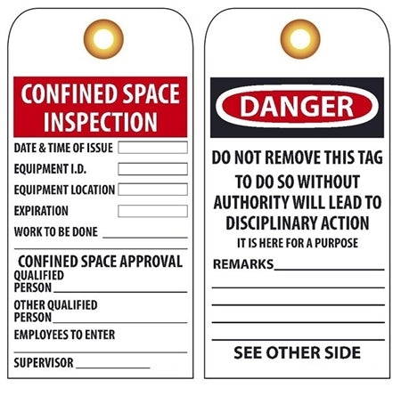 confined space tags