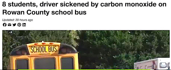 school bus carbon monoxide