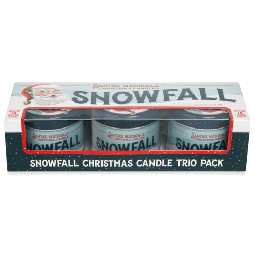 Santa's Naturals - Snowfall Mini Trio Candle Set