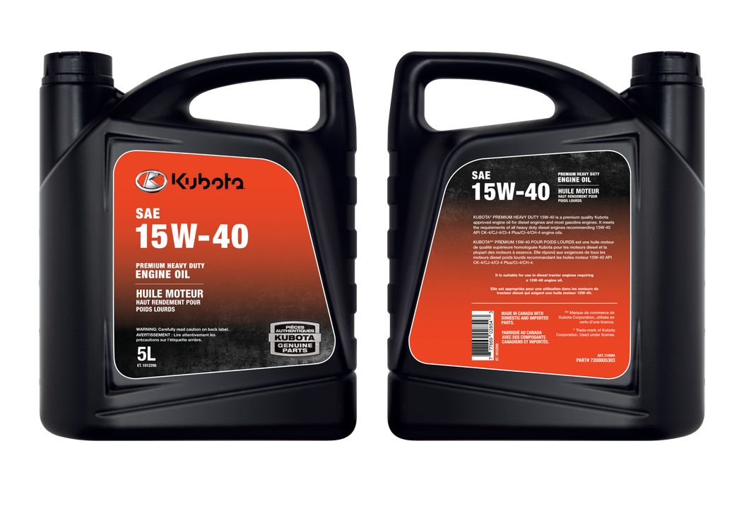 Kubota 15W40 Engine Oil Nova International Ltd