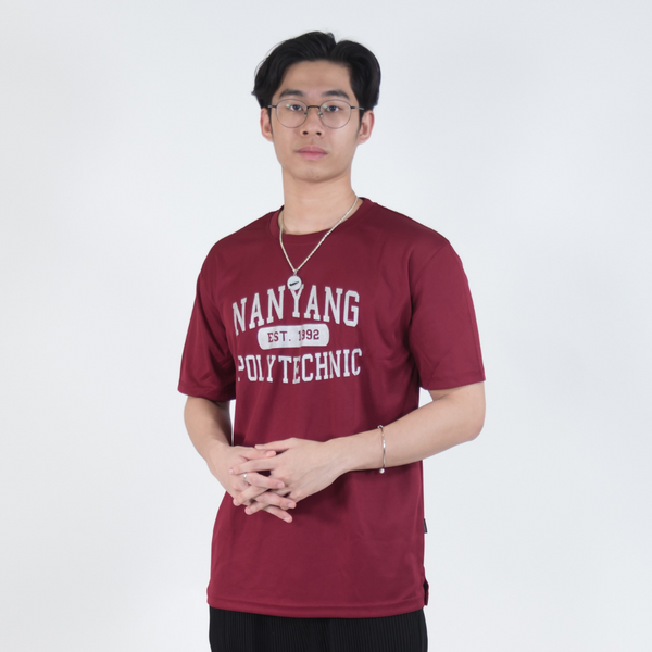NYP 1992 DRI-FIT T-SHIRT (MAROON WITH SILVER FONT) - D’Studio
