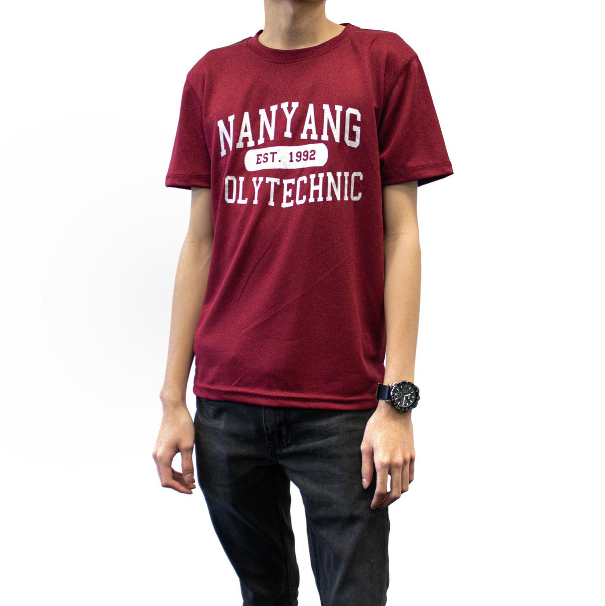 maroon dri fit shirt