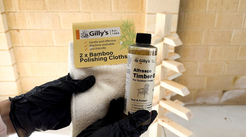 Gilly's Alfresco Timber Oil & Bamboo Polishing Cloth