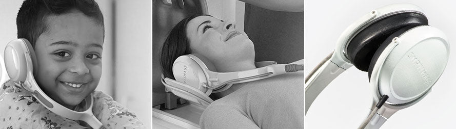 Patients using CRBN electrostatic headphones 