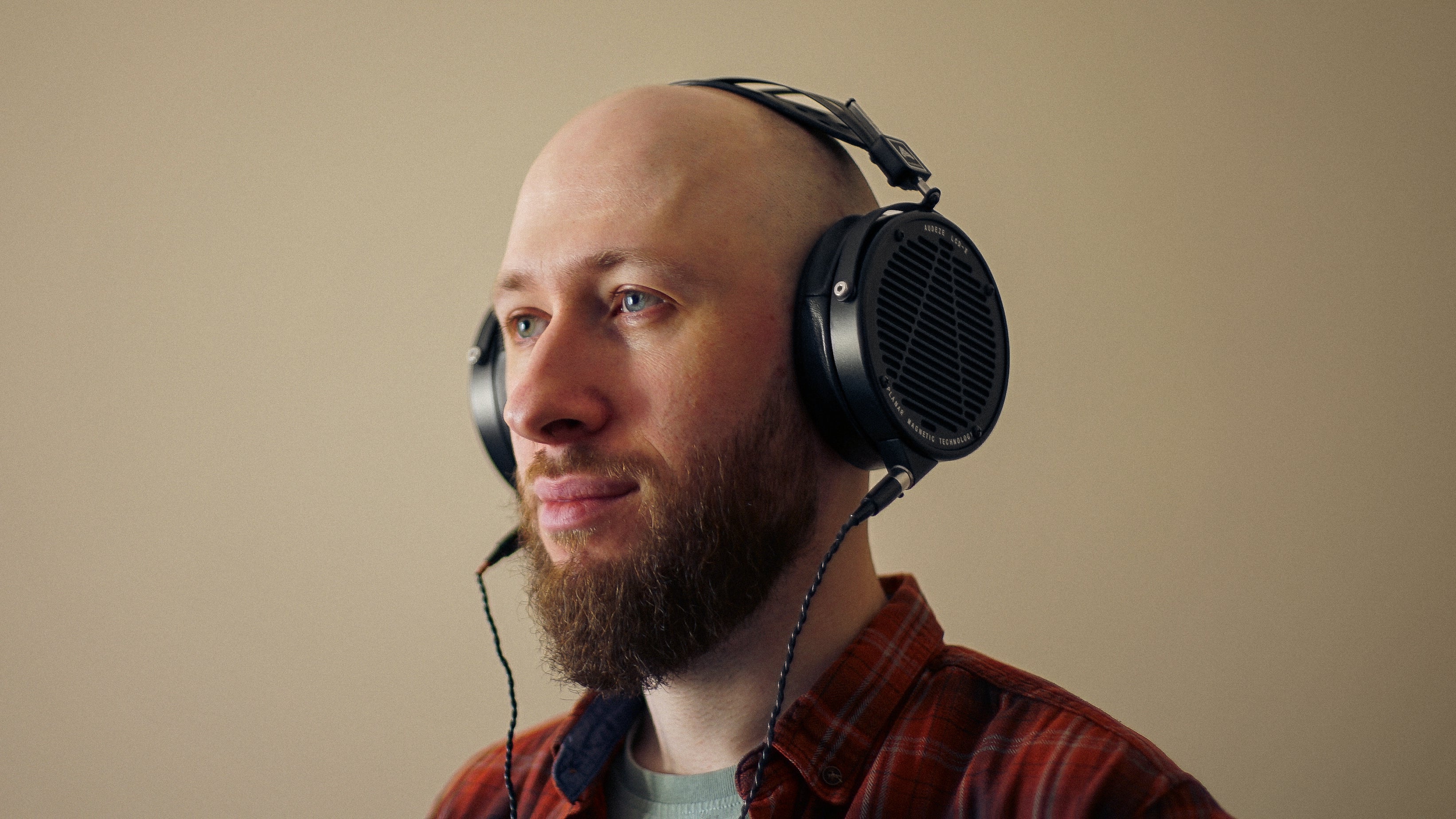 Oleg Yershov wearing Audeze LCD-X Headphones