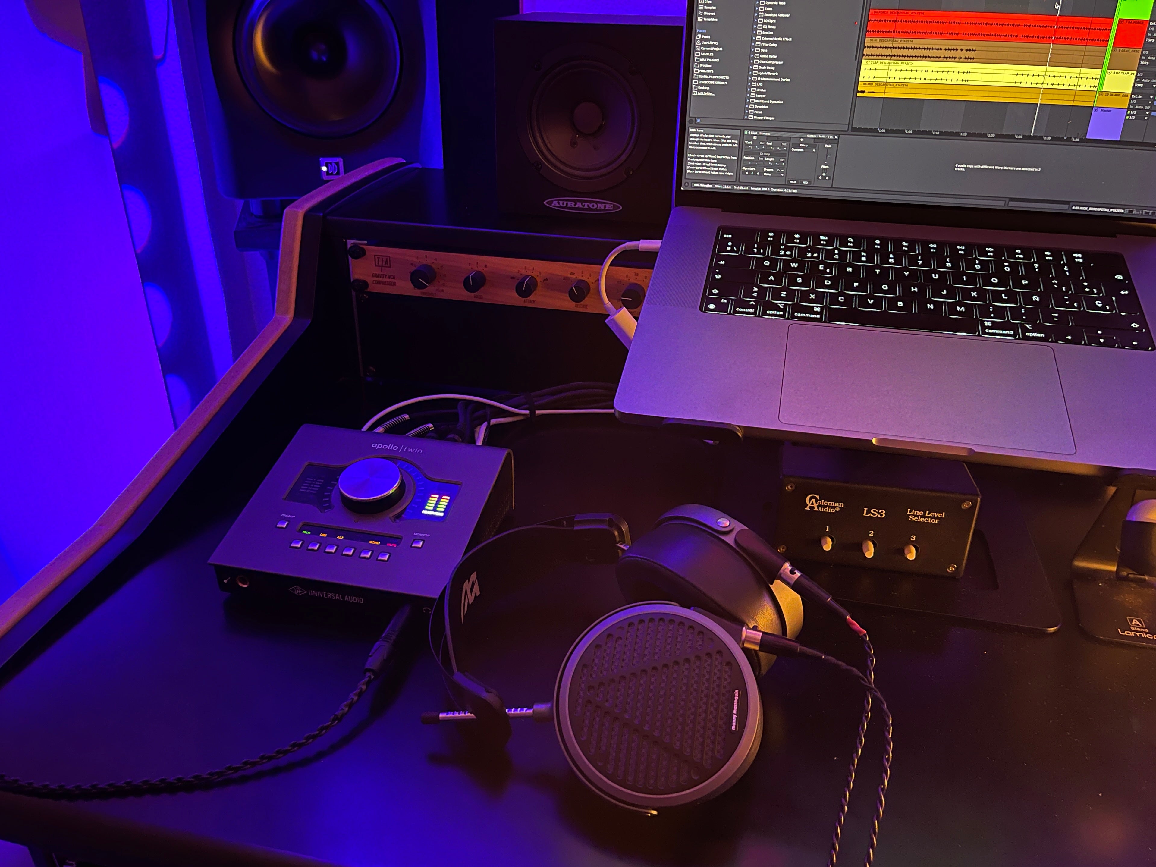 Audeze MM-500 headphones in the studio