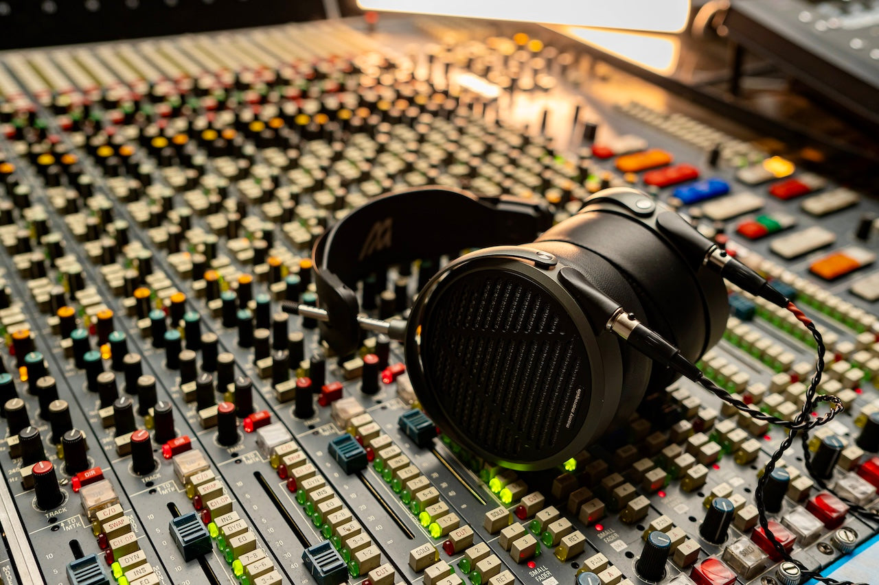 Audeze MM-500 headphones on mixing table