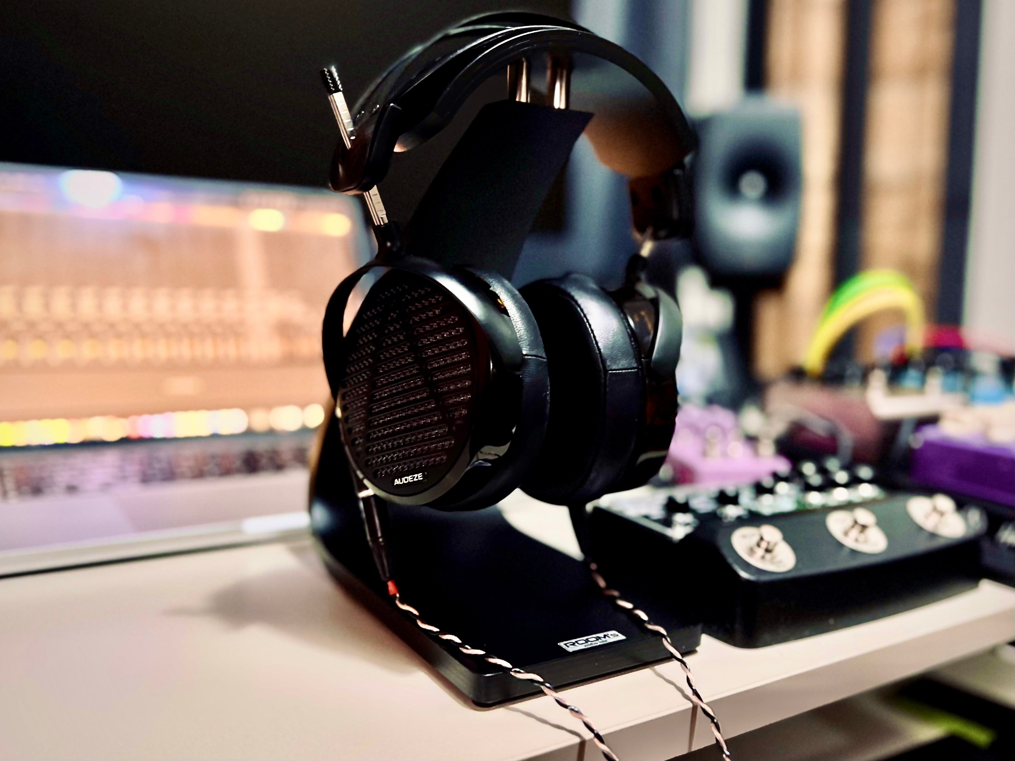 Audeze LCD-5 Headphones on Ros's desk