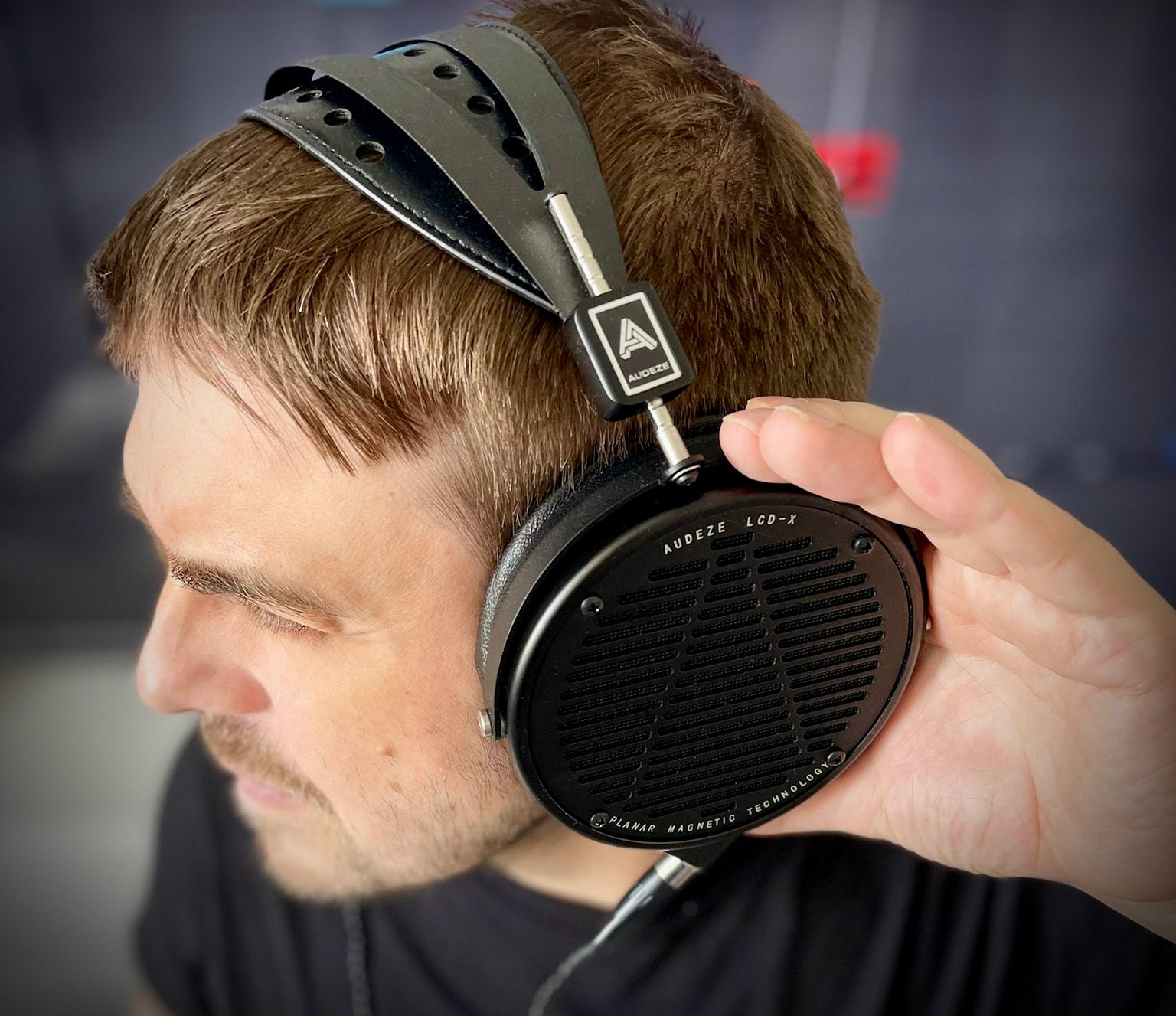 Vegas and his Audeze LCD-X headphones