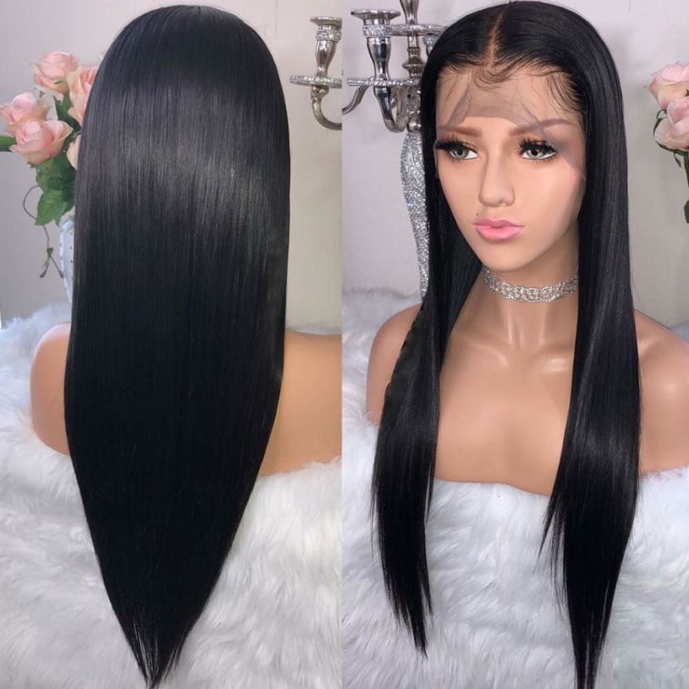 Jada Diamond Fake Scalp 13x6 Human Hair Lace Front Wig Silky Straight