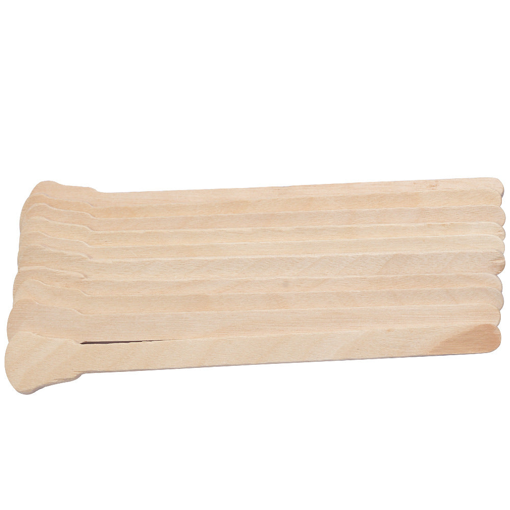 50pcs Wooden Waxing Wax Spatula Tongue Disposable Bamboo Sticks