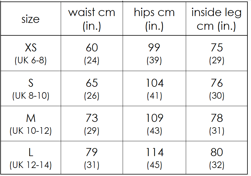 Women S Size Chart Uk