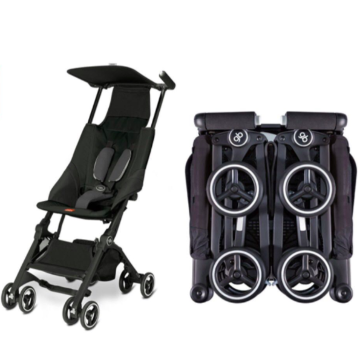 gb pockit stroller black