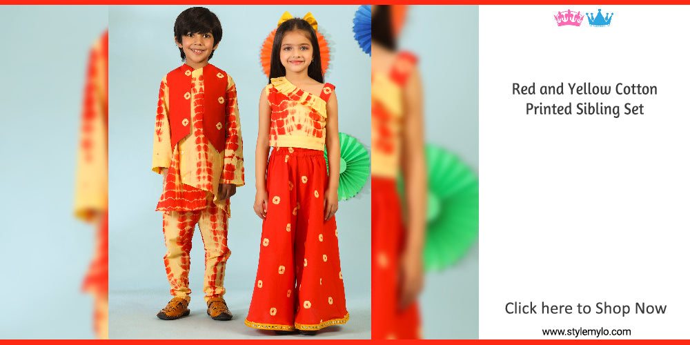 Sibling Dresses | Matching Indian Dresses for Brother Sister