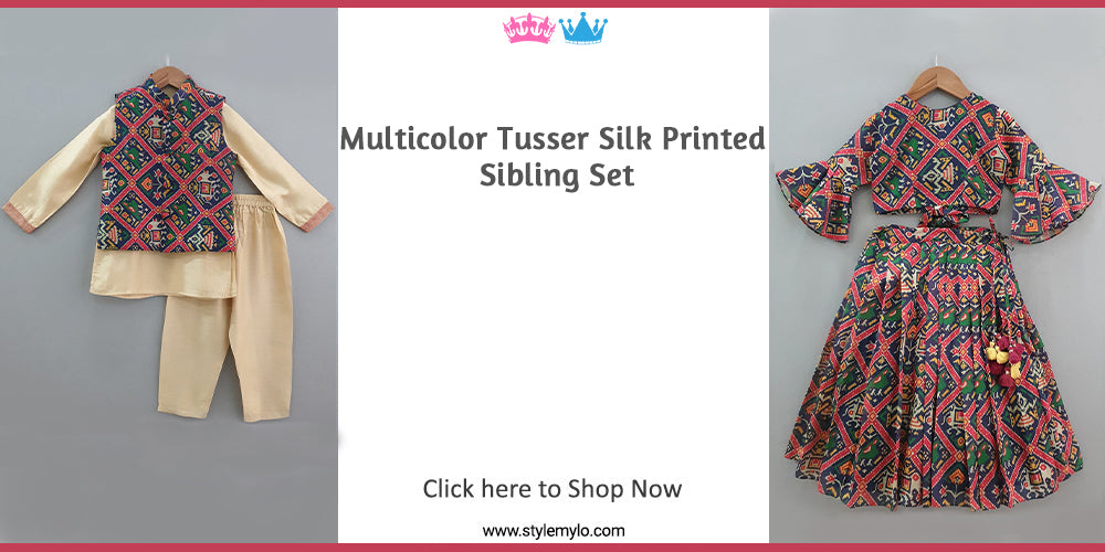 Sibling Dresses | Brother Sister Matching Indian Dresses for Kids