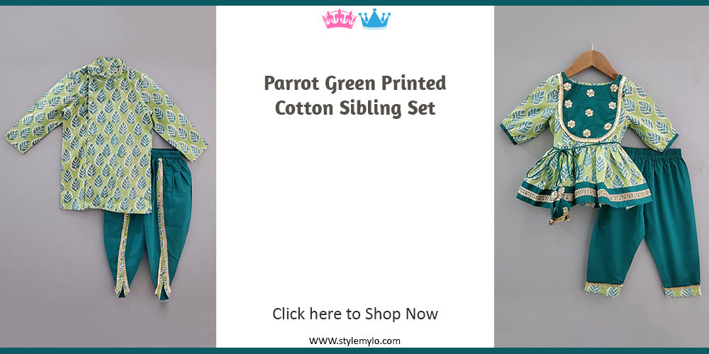 Sibling Dresses | Brother Sister Matching Indian Dresses for Kids