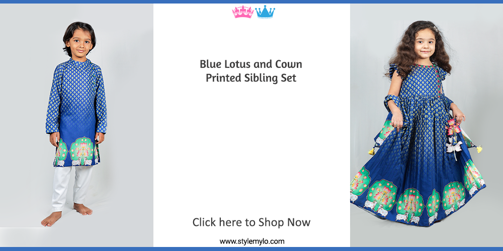 Sibling Dresses | Brother Sister Matching Indian Dresses for Kids