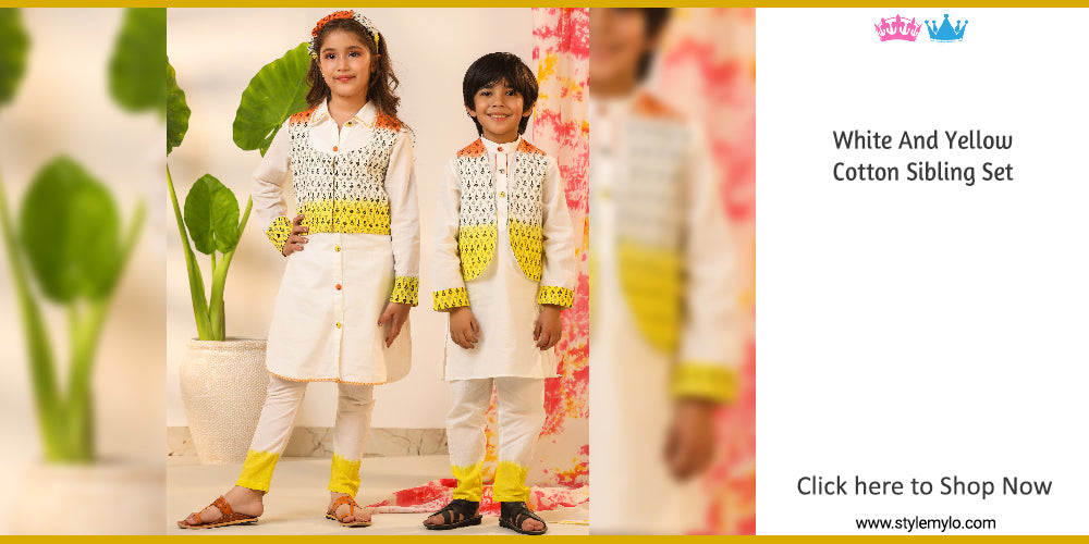 Stylemylo: Sibling Dresses | Matching Indian Dresses for Brother Sister