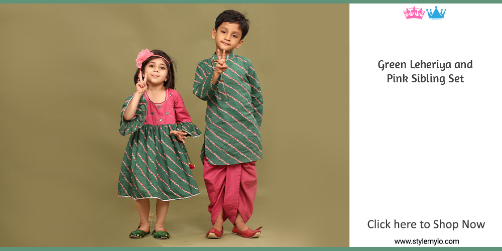 Sibling Dresses | Brother Sister Matching Indian Dresses for Kids