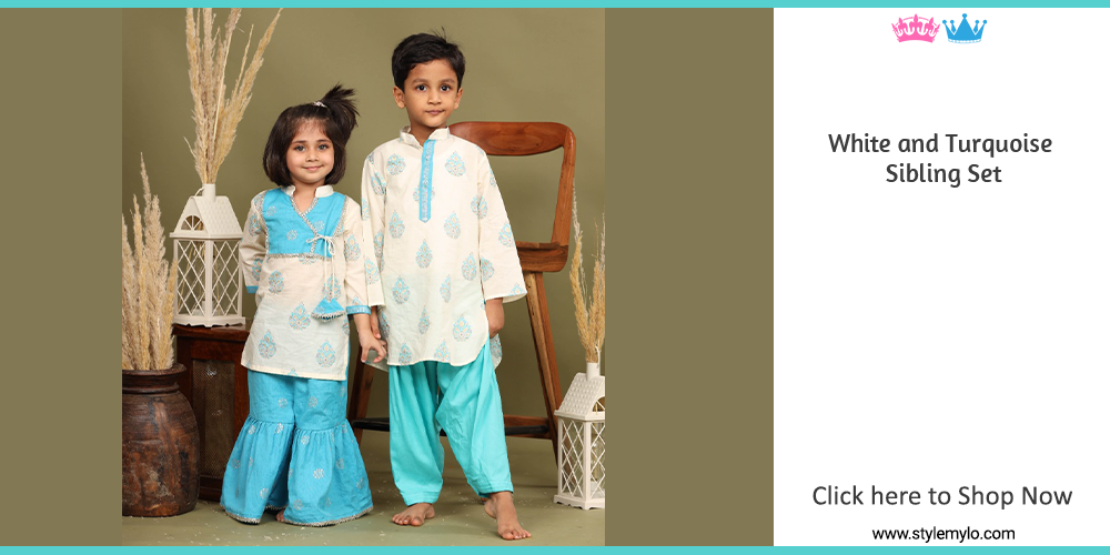 Sibling Dresses | Brother Sister Matching Indian Dresses for Kids