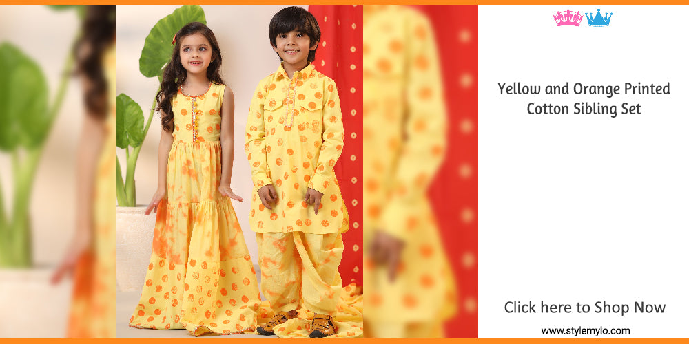 Sibling Dresses | Matching Indian Dresses for Brother Sister