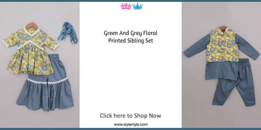 Stylemylo: Sibling Dresses | Matching Indian Dresses for Brother Sister