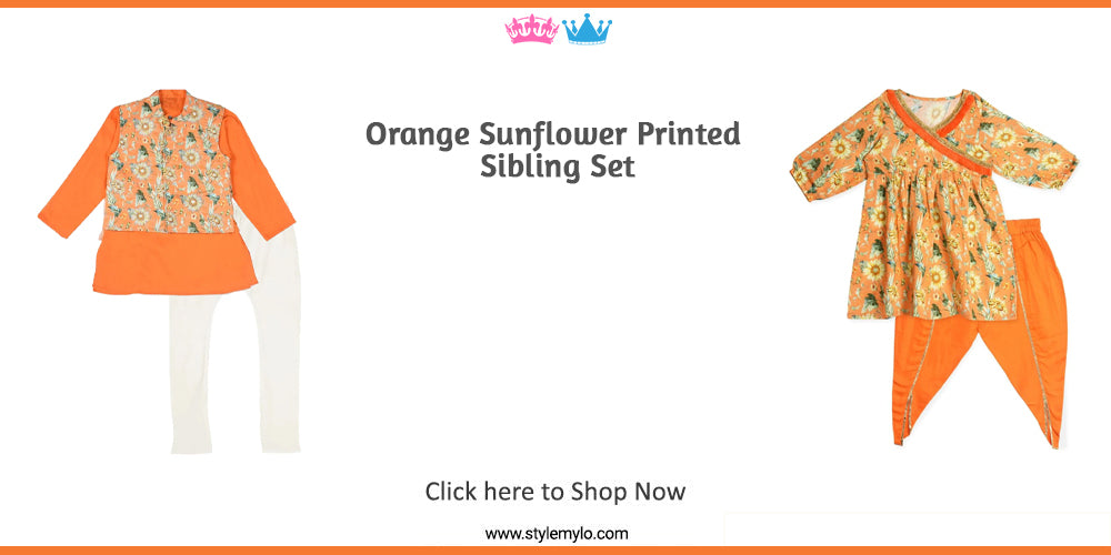 Stylemylo: Sibling Dresses | Brother Sister Matching Indian Dresses for Kids