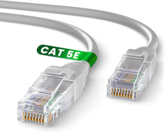 Mr. Tronic Cable Ethernet Cat 5E De 10m, Cable de Red LAN Con Conectores RJ45 Para una Conexión a Internet Rápida & Fiable - Cat5E Cable de Conexión AWG24 | Internet Cable UTP CCA (10 Metros, Gris)