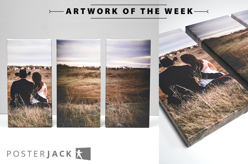 Trash the Dress wedding photo printed on a Posterjack Three-Panel Triptych Canvas Print