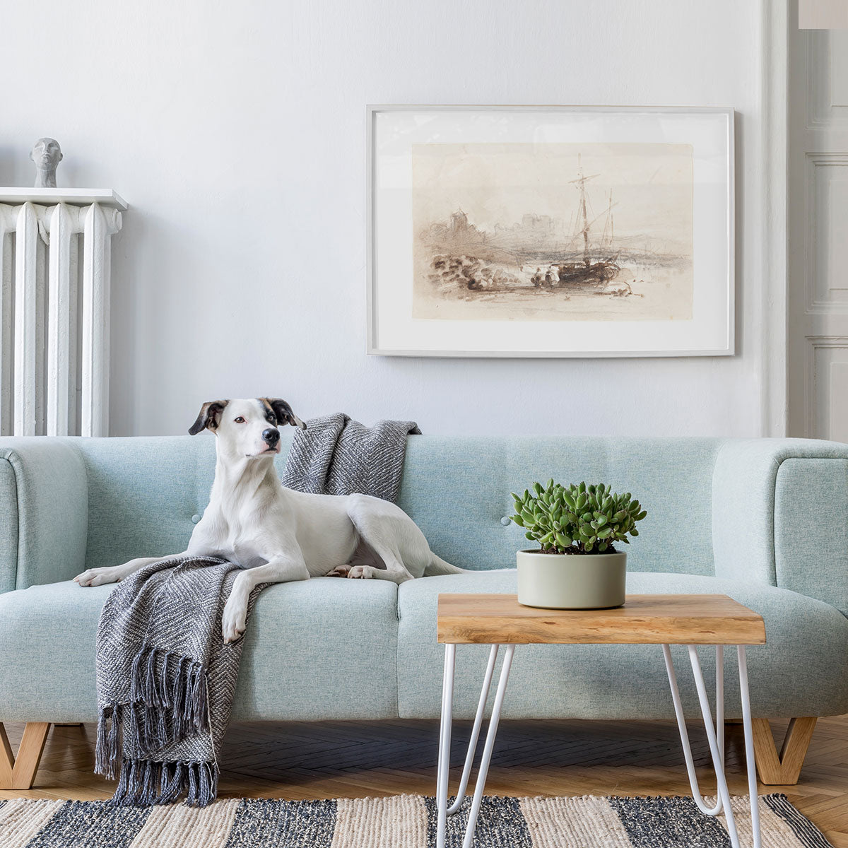 Custom Art Living Room Decor Made with Downloadable Print & Posterjack Frame