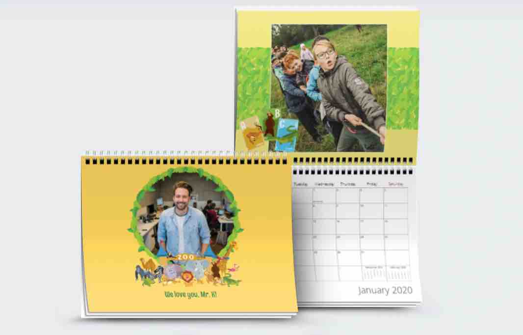 Personalized Photo Calendar Gift for Teachers
