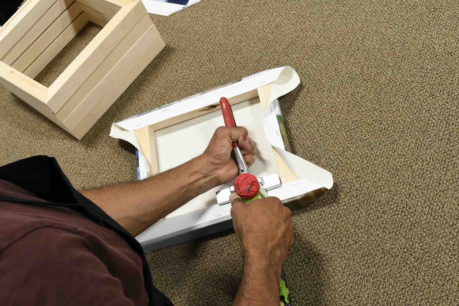 Expertly Stretching Canvas Over Basswood Frame