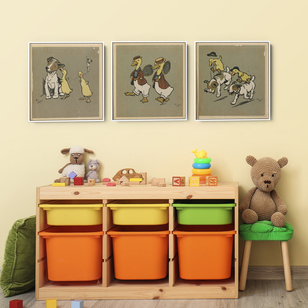 Free Printable Wall Art Displayed in Kid's Room