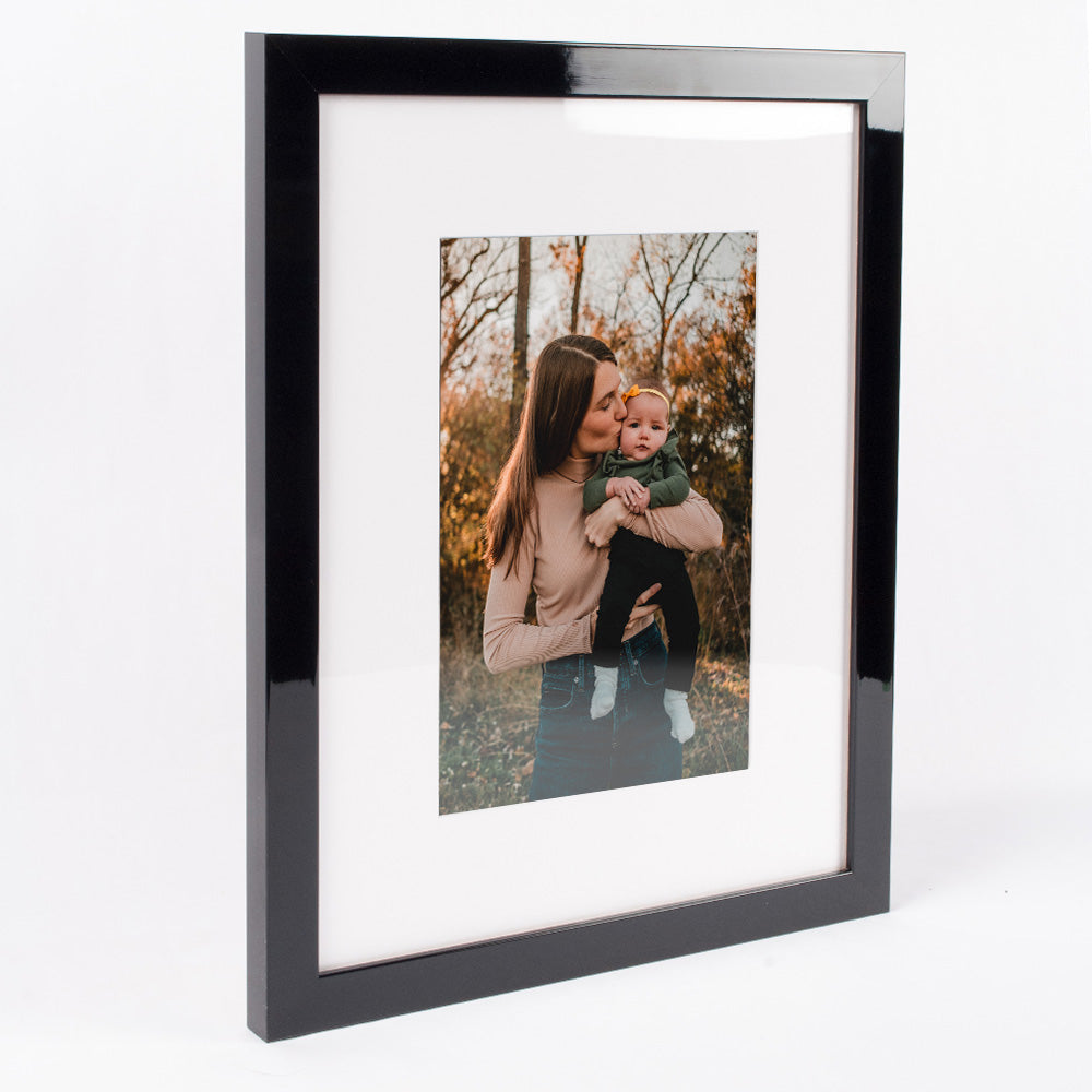 Liquid Black Lacquer Photo Frame - Mother's Day Gift Guide 2024