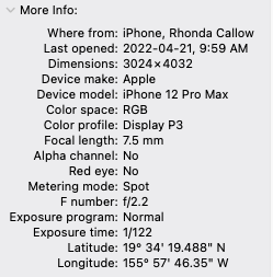 Apple Mac Image Data Screenshot