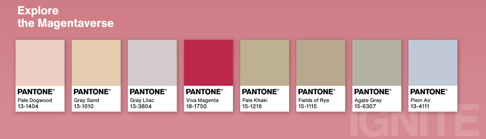 Pantone's Colour Palette Include Viva Magenta, the 2023 Colour of the Year
