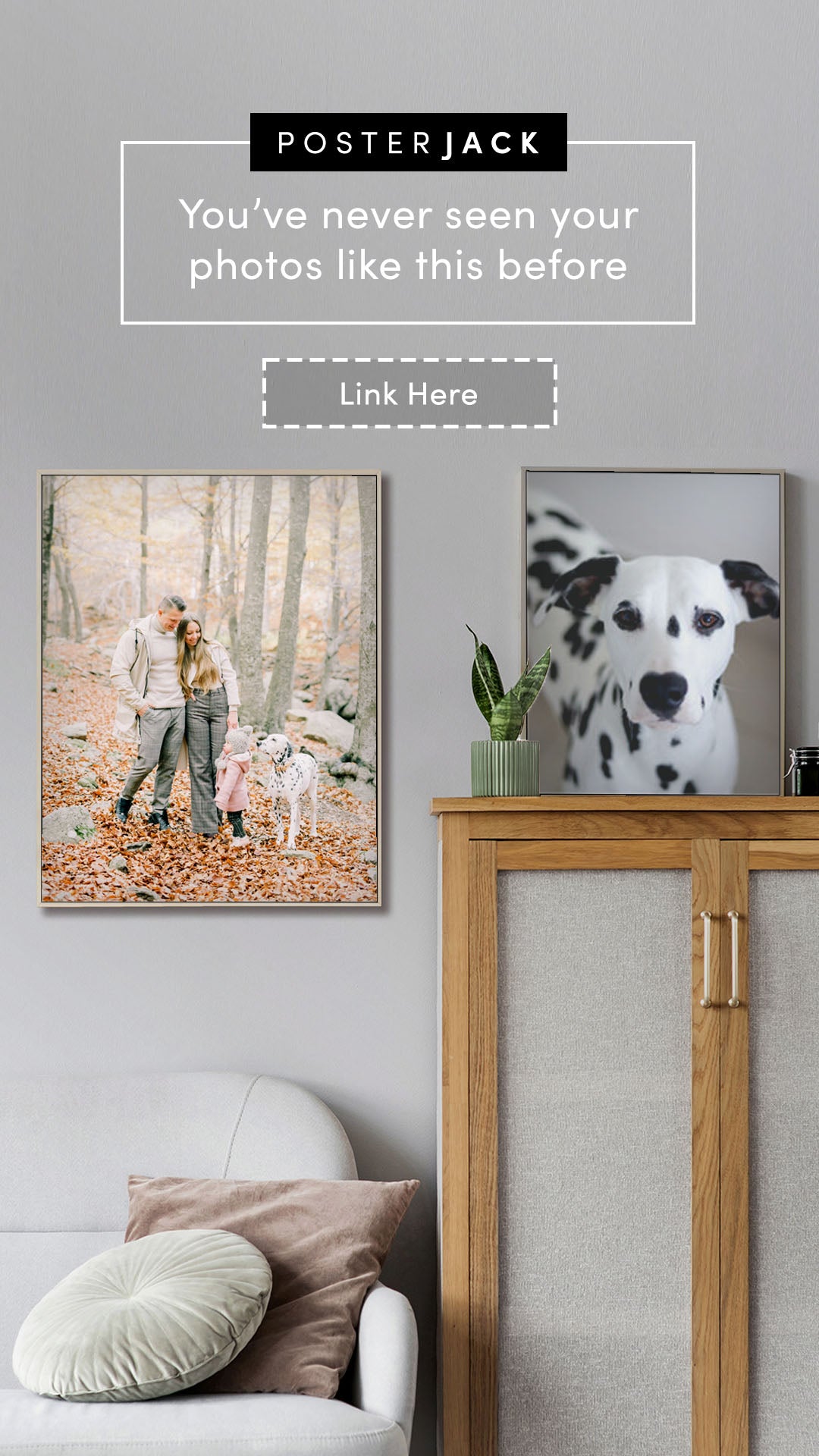 Posterjack Lifestyle Sharable Graphic for Instagram Stories - family photography prints