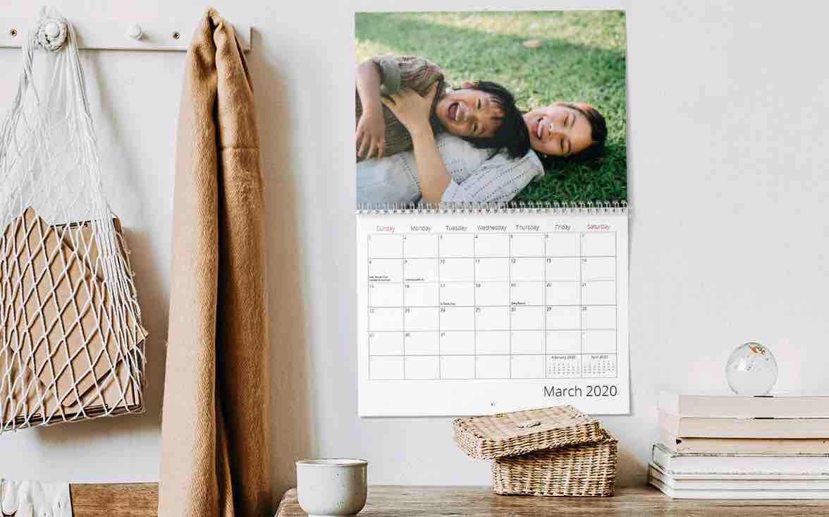 Custom Photo Calendar Printed by Posterjack Canada