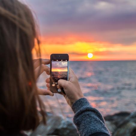 Capturing a Sunset Beach Photo with an iPhone