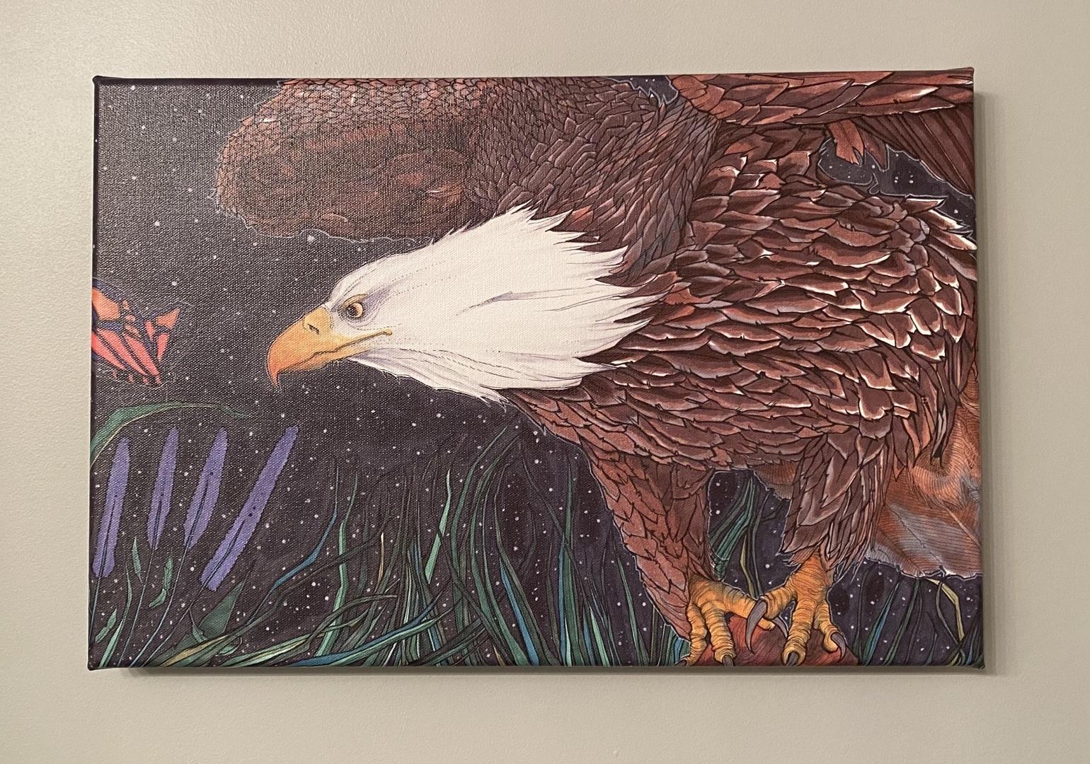 Posterjack Customer Veronica H Canvas Print of Eagle Painting