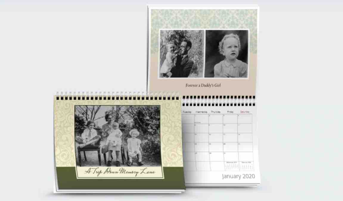 Personalize Photo Calendar Gift Idea for Grandparents