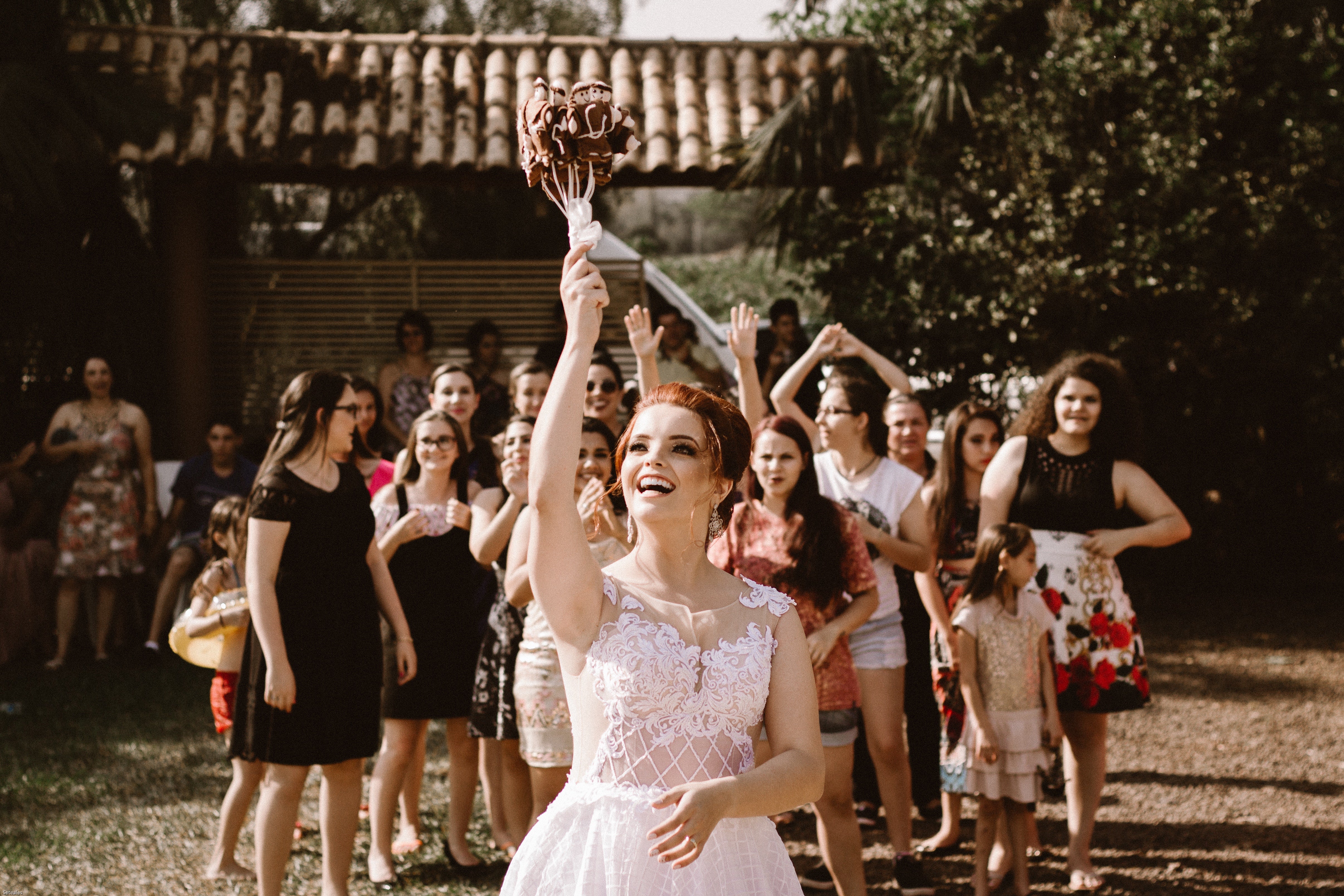 Wedding Photography Bouquet Toss